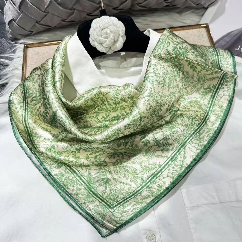 Women's 100% Mulberry Silk Scarf For Hair Headscarf