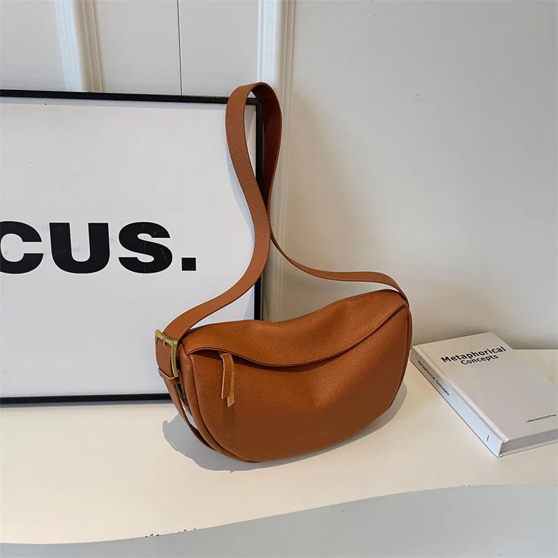 Fashionable Genuine leather Single-shoulder Crossbody Bag