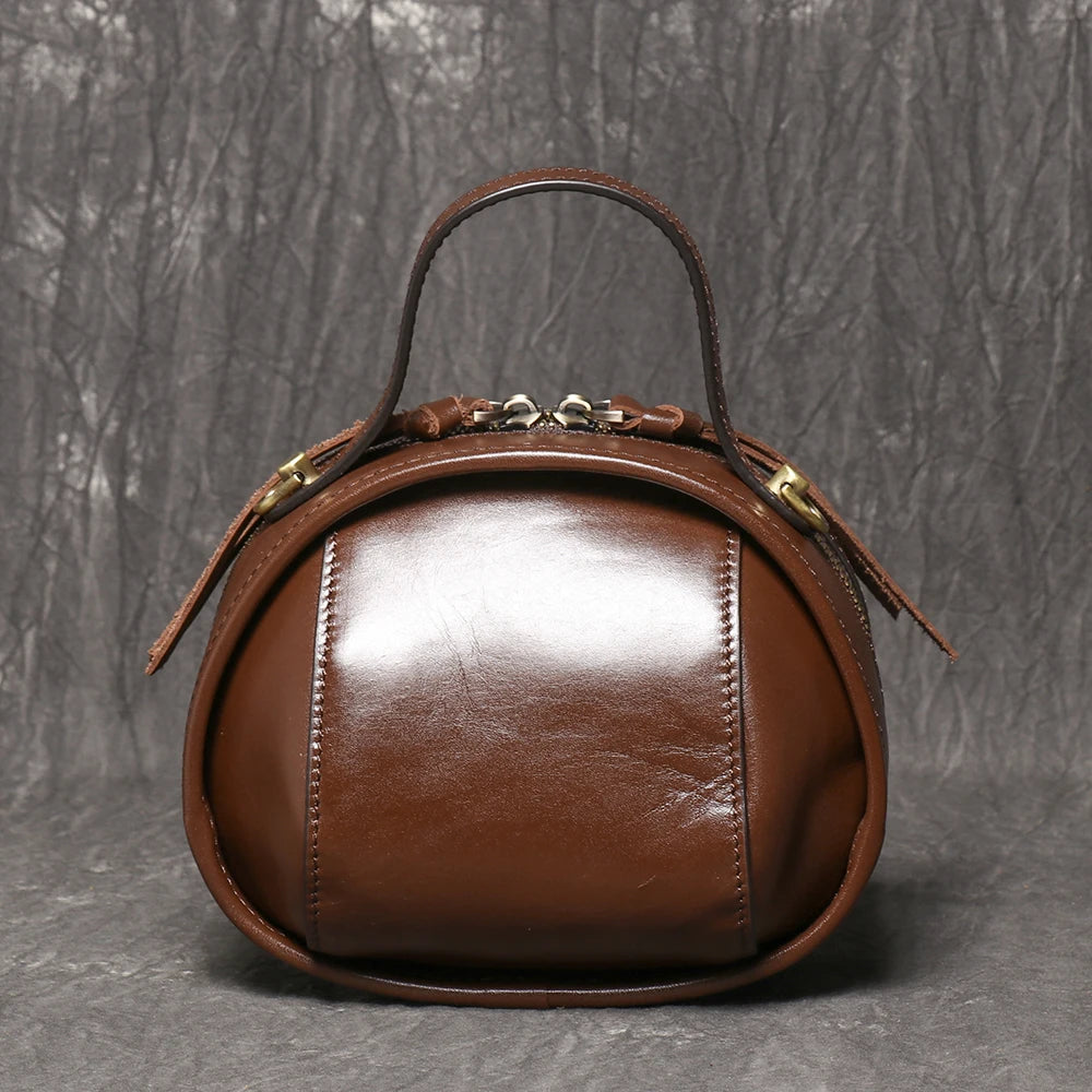 Genuine Leather Women's Crossbody Bag Top Layer Cowhide Exquisite Handbag