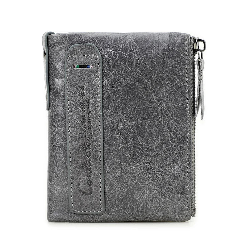 Genuine Leather Fashion Purses Bifold Purses Credit Card Holder Wallets