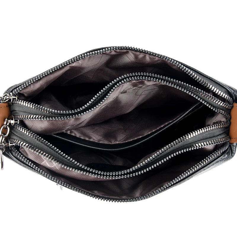 High-quality Leather Handbags Luxury Design Shoulder Crossbody Bag Soft Sac