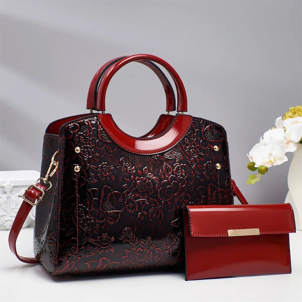 Casual Tote Bag Luxury Leather Handbags Purse Messenger Bag