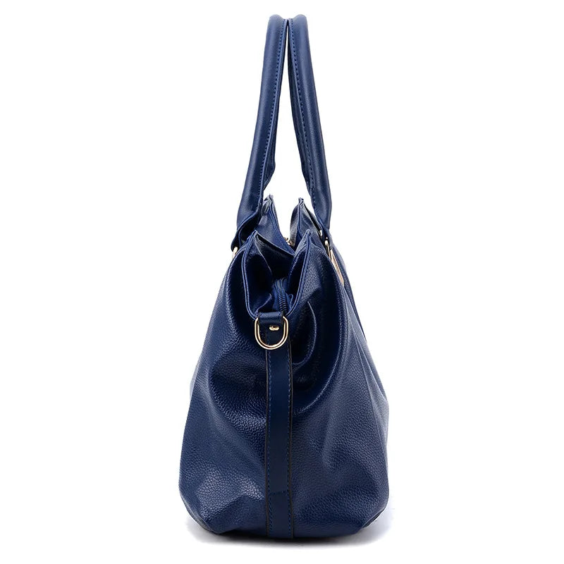 Casual Fashion Women Shoulder Bag Solid Color Soft Large Capacity Bag Crossbody Bag