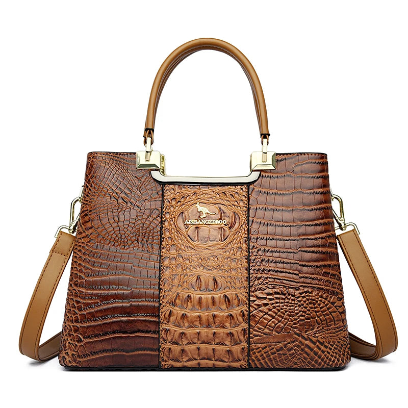 Luxury Design High Quality PU Leather Crossbody Tote Bag
