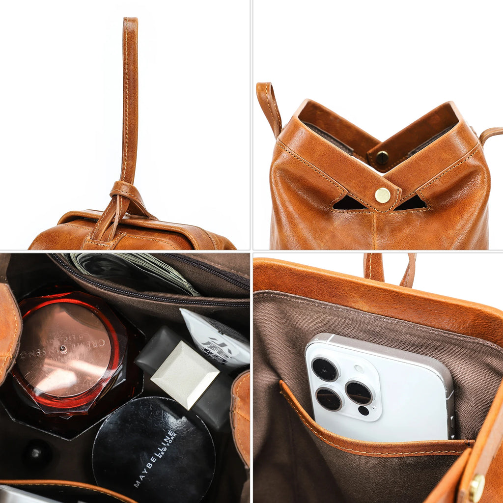 Genuine Leather Sling Clutch Luxury Design Leather Wristlet Bag