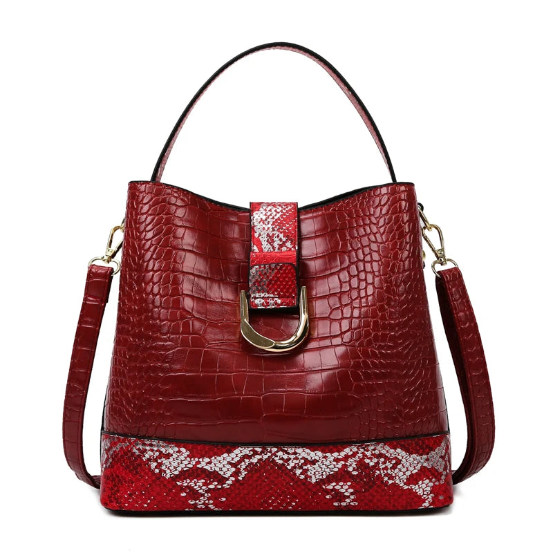 Soft Leather Bags Luxury Design High Quality Crocodile Pattern Bag