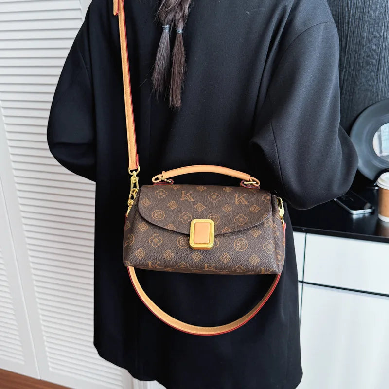 High-end bag for women stylish versatile fashionable printed floral pattern