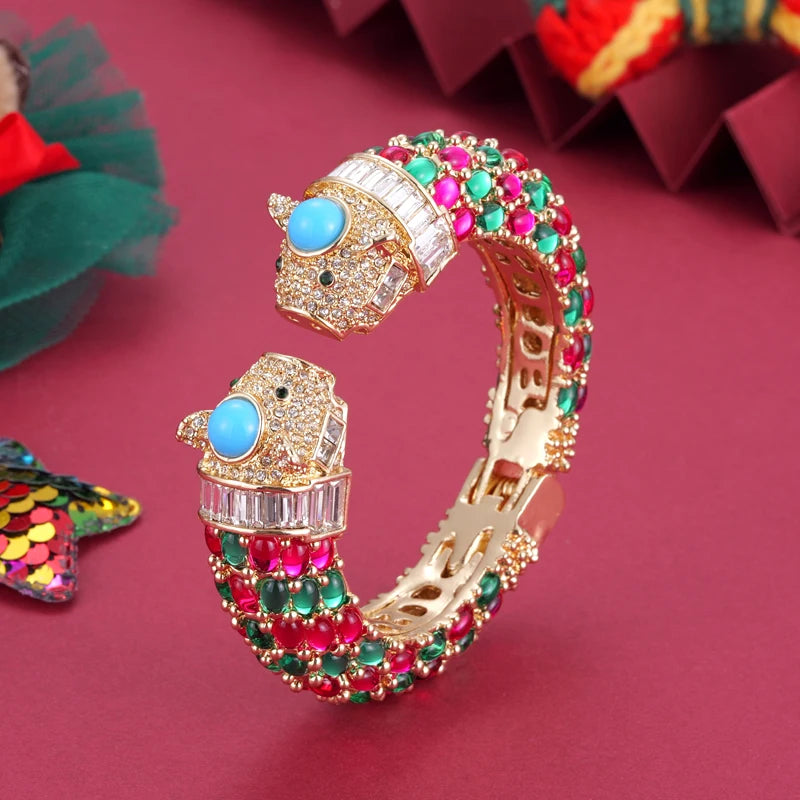 Paradise Animal Bracelets Gold Plated Bangles Cuff Jewelry
