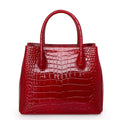 Fashionable women's handbag surface crocodile pattern luxury cowhide