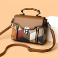 Retro Diamond Pattern Handbag Crossbody Shoulder Bag Vintage Flair Handbags