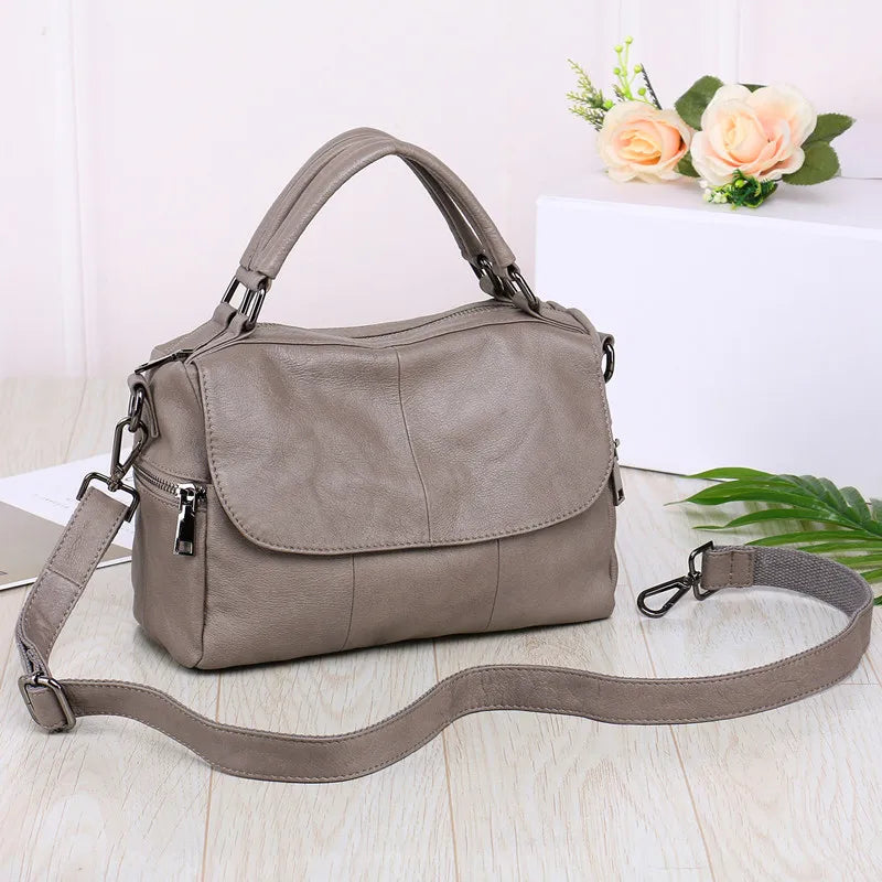 Natural Leather Handbags High Quality Shoulder Crossbody Bag