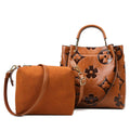 Floral Handbags Purses Women Tote Bag Embossed Leather Top Handle Handbag
