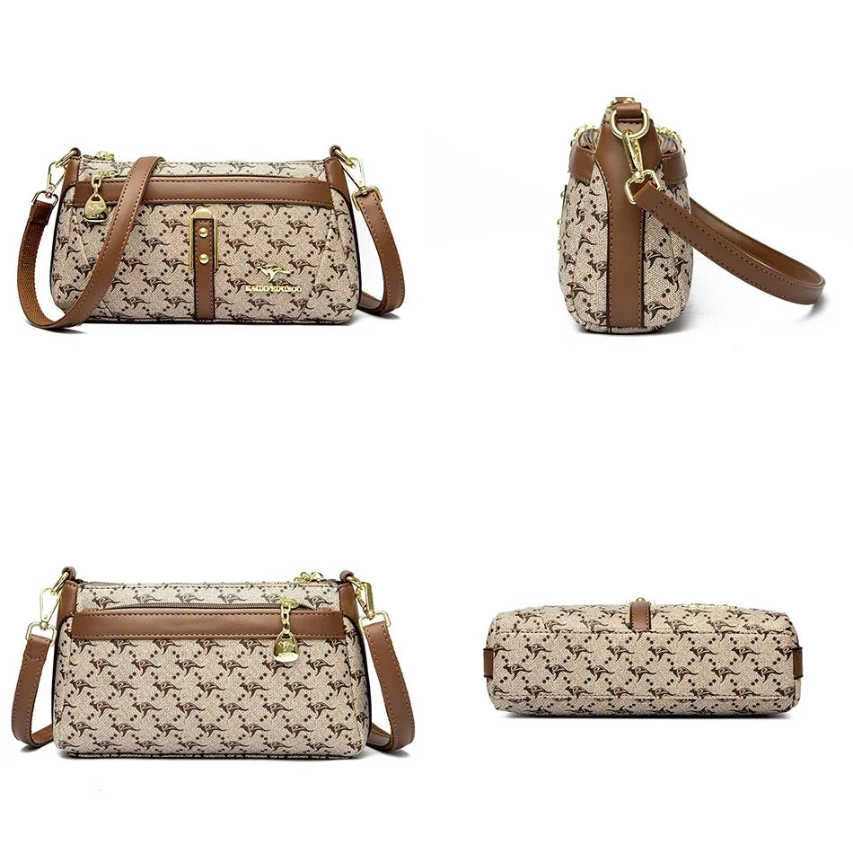 Women Fashion Printed Purses and Handbags Luxury Designer Shoulder Crossbody Bags