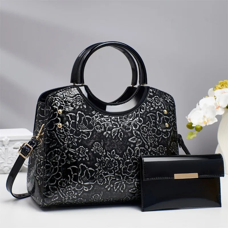 Casual Tote Bag Luxury Leather Handbags Purse Messenger Bag