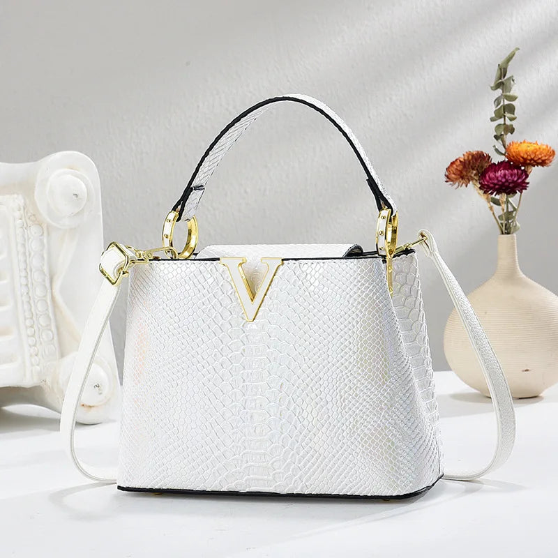 Gradient Color Shoulder Bag PU Leather Crossbody Bag