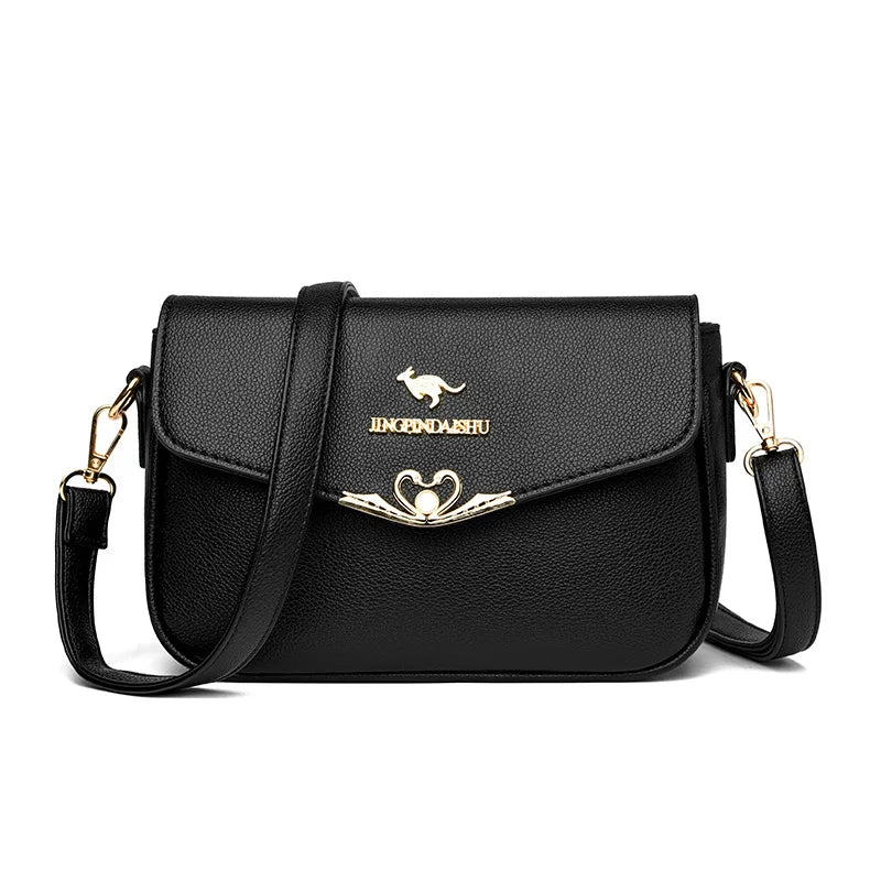 Fashionable Shoulder Bag Trendy PU Material Small Square Crossbody Bag