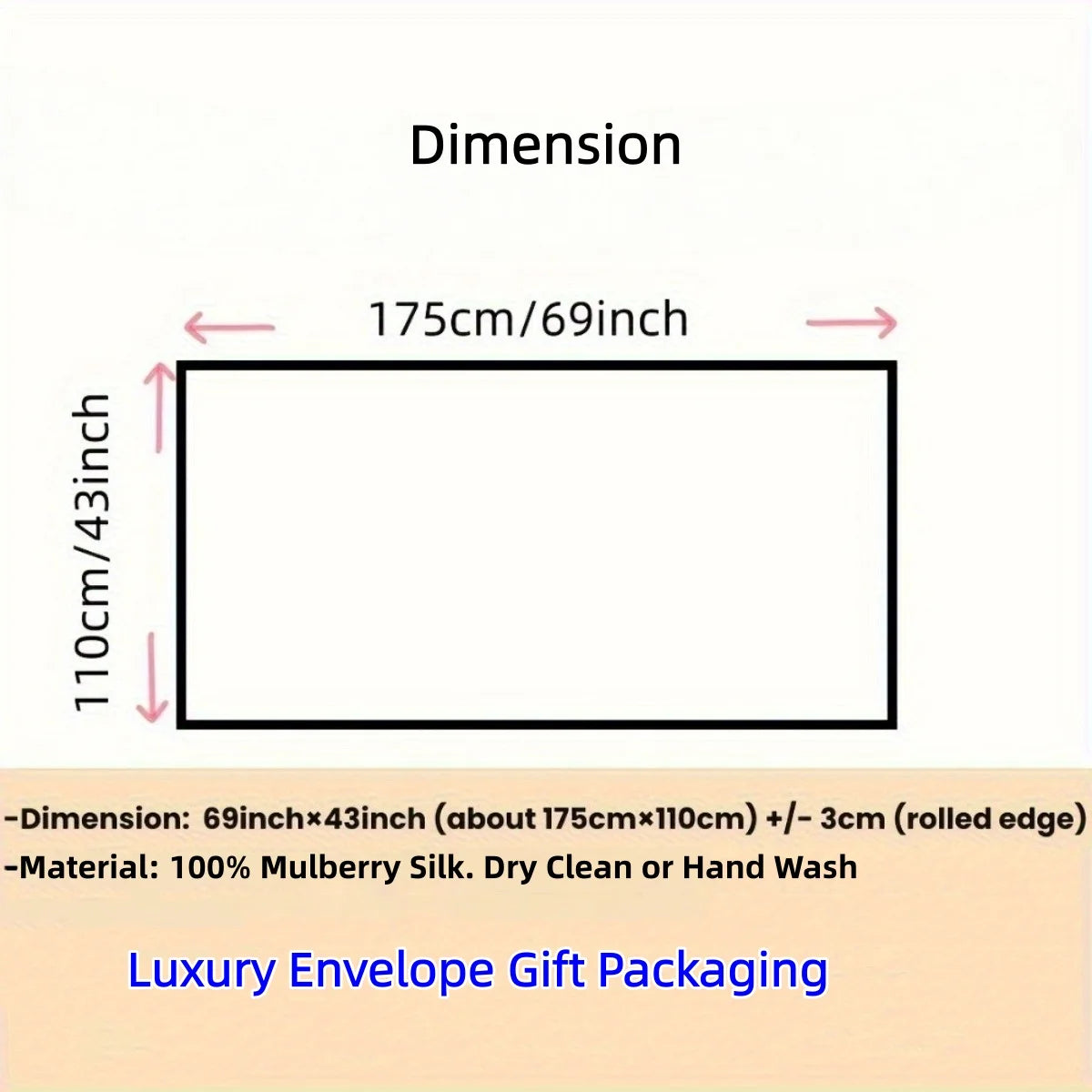 Lightweight 100% Mulberry Silk Chiffon Scarf for Women