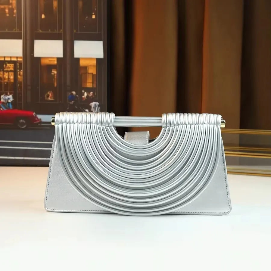 Hand-woven Fashion Handbag Clutch Bag Niche Design High-end Single-shoulder Bag