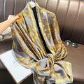 180*90cm Luxury Brand Women Scarf Fashion Print Silk Scarves Summer Shawls Wraps