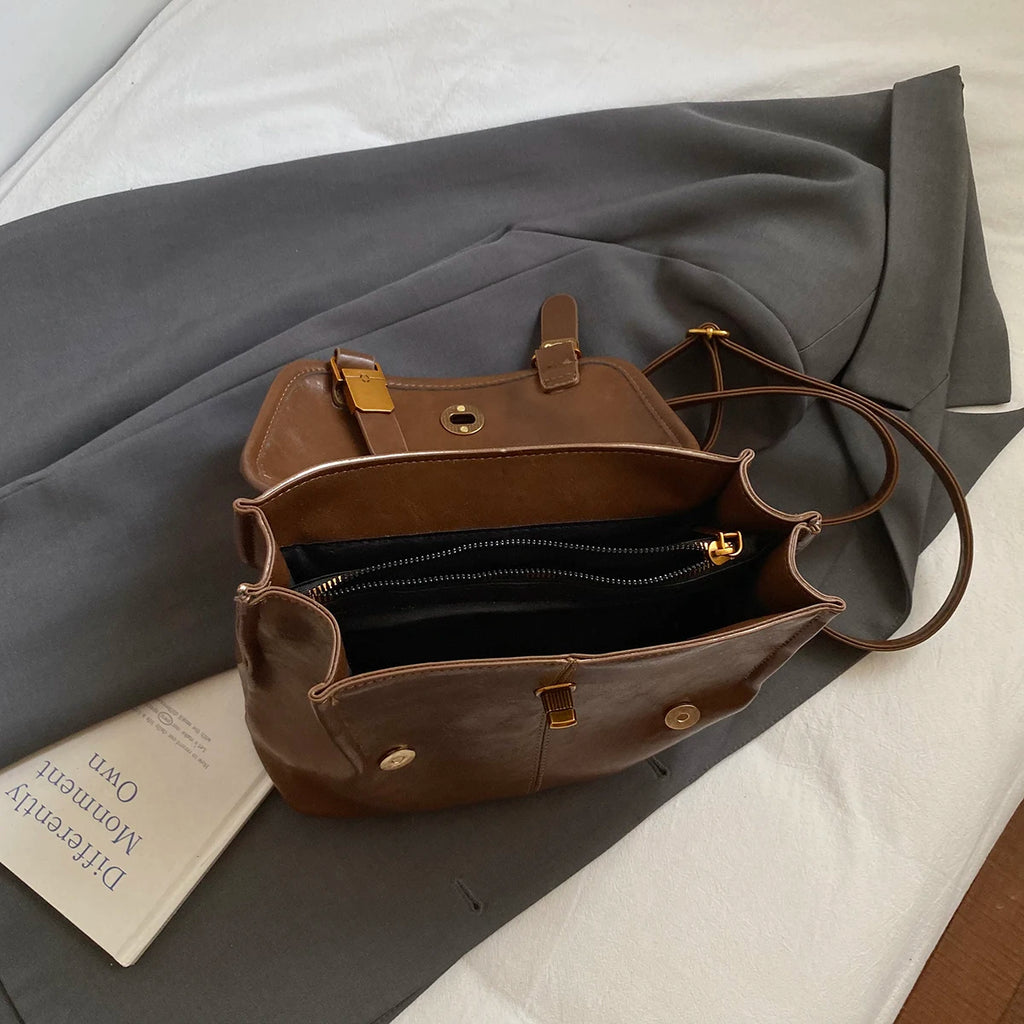 Small Pu Leather Backpacks Fashion Vintage Luxury Bag