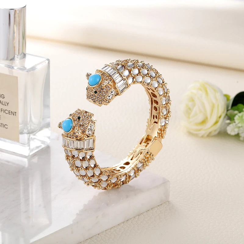 Paradise Animal Bracelets Gold Plated Bangles Cuff Jewelry