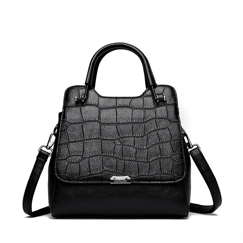 Stone Grain Women Shoulder Bags Design Handbags Elegant Lady Fashion Crossbody
