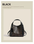Stylish Design Luxury Leather Tote Large Capacity Elegant Handbag