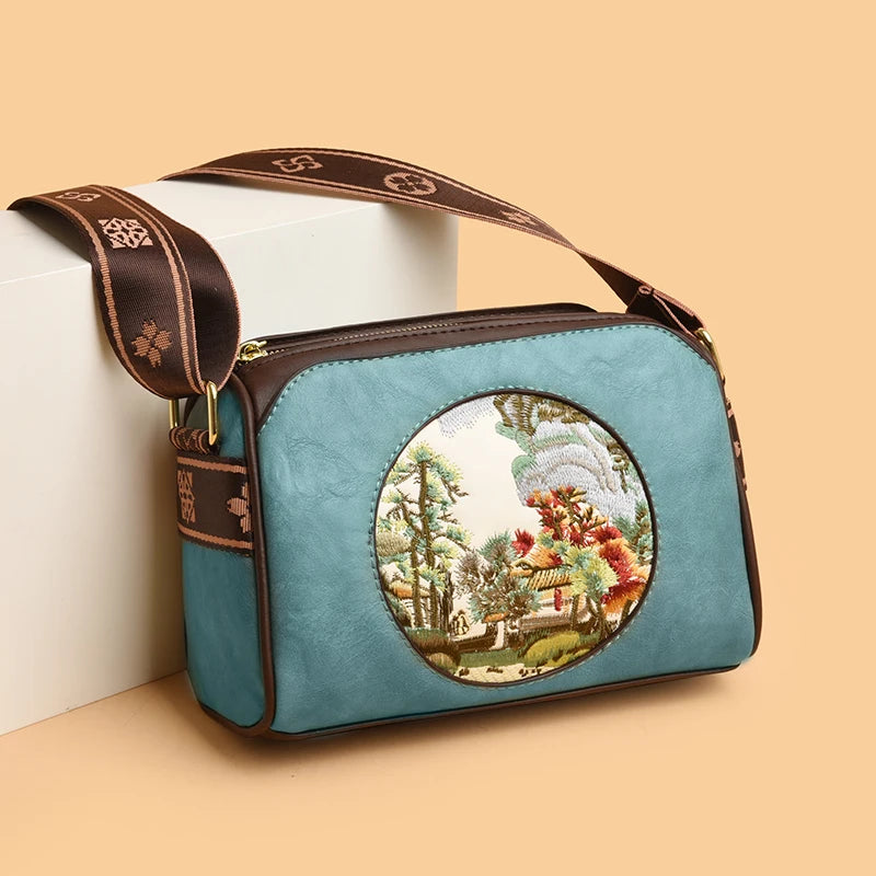 Fashion Embroidery Crossbody Luxury Design Crossbody Bag