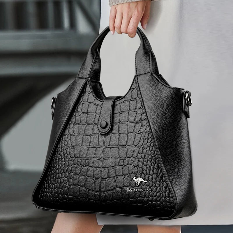 Fashion Trend Women's Handbag High Quality Soft Leather Shoulder Tote Bags