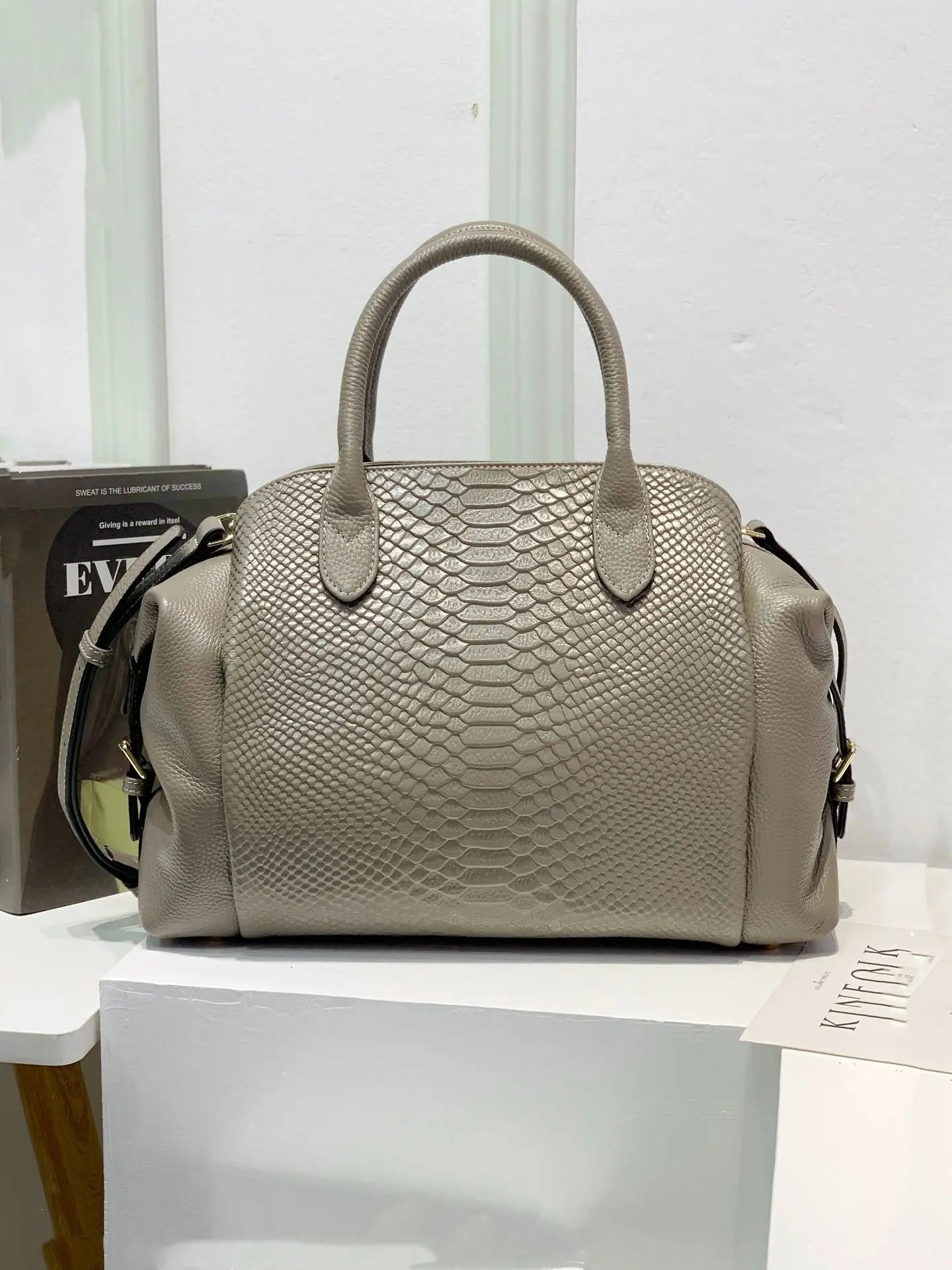 Luxury Fashion Leather Women Bag Crocodile Pattern Handbag