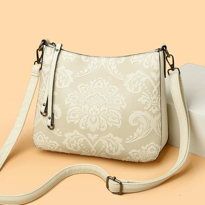Top Quality Luxury Shoulder Women Bags Designer Embossing Leather Shoulder Bag