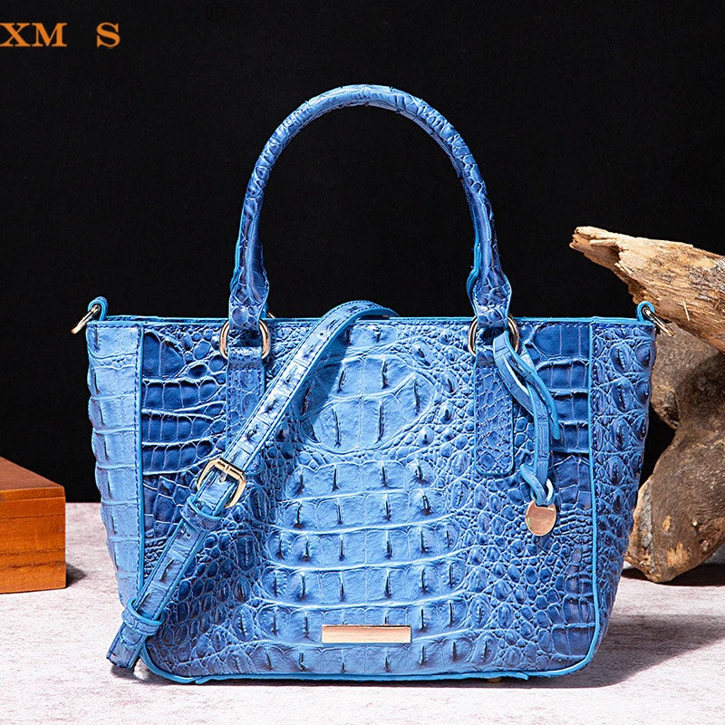 Crocodile Pattern Crossbody Bag Fashion Design Luxury Bag