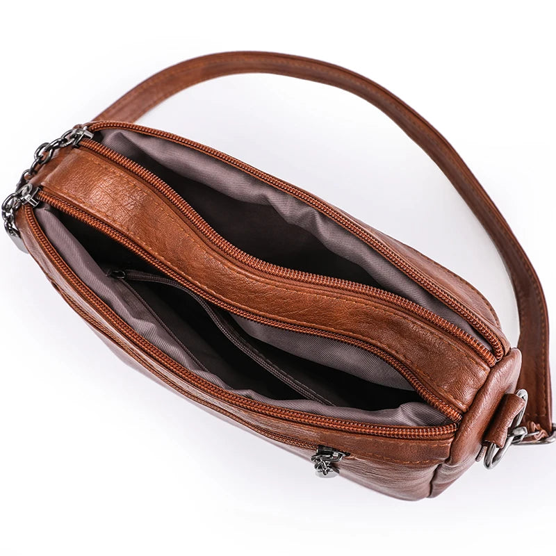 Women Bag Vintage Crossbody Bag Fashion Shoulder Bags PU Leather luxury Design