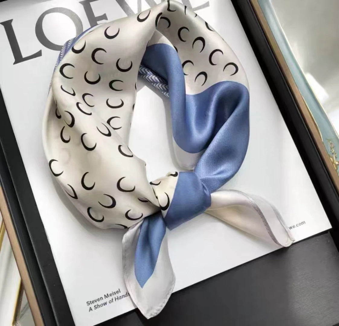 Women's 100% Mulberry Silk Scarf For Hair Headscarf