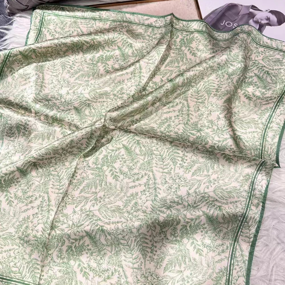 Women's 100% Mulberry Silk Scarf For Hair Headscarf