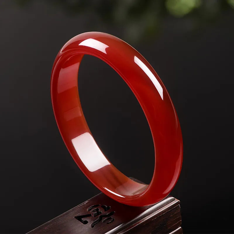 Red agate bracelet stylish bangle