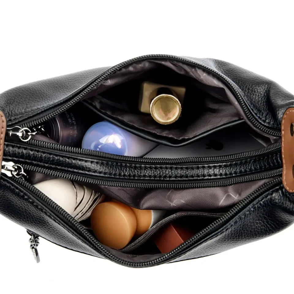 High-Quality Leather Handbag Luxury Design Shoulder Bag