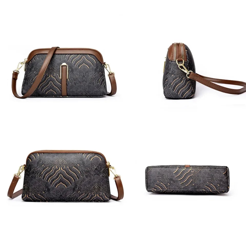 Luxury Design Shoulder Bag Fashion Print Purse Ladies High Quality Leather Bag