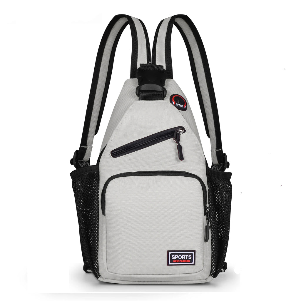 Women Chest Bags Adjustable Backpack Single Shoulder Bag With Earphone Hole