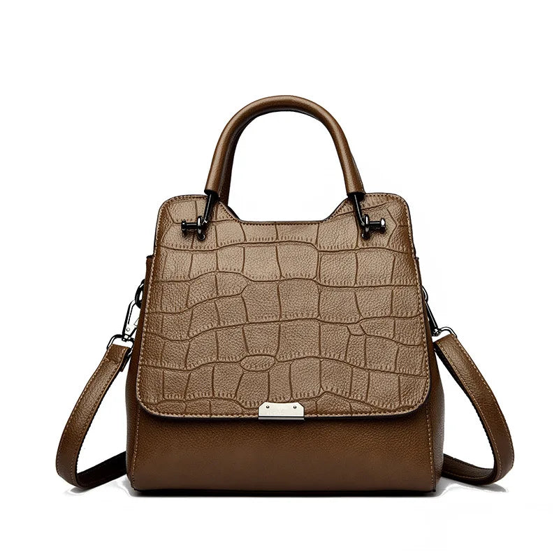 Stone Grain Women Shoulder Bags Design Handbags Elegant Lady Fashion Crossbody