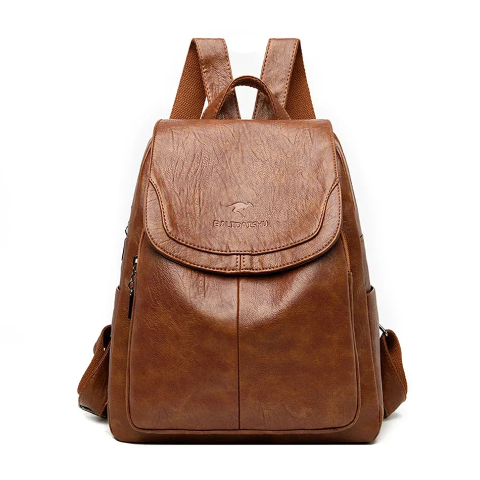 Soft Leather Backpack Fashion Female Shoulder Bag
