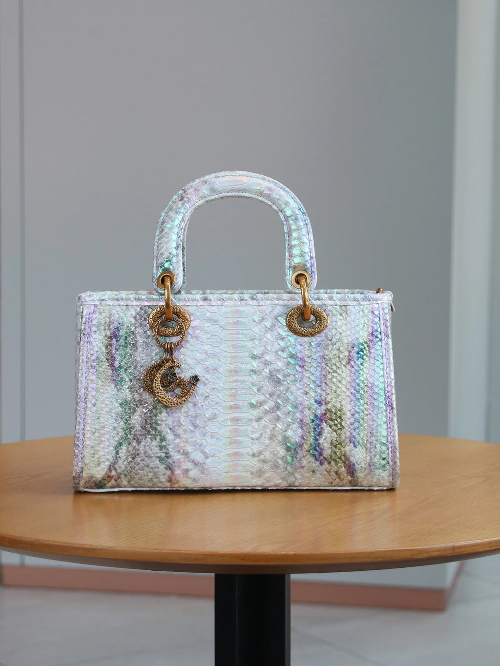 Fashionable luxury bag niche design exquisite high-grade texture gradient snake pattern