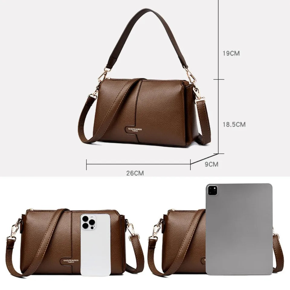 Genuine Brand Luxury Handbags Women Bags Top Quality Soft Leather Shoulder Bags