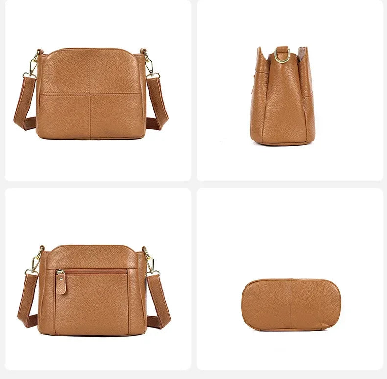 Genuine Leather Underarm Bag Versatile Shoulder Handbag