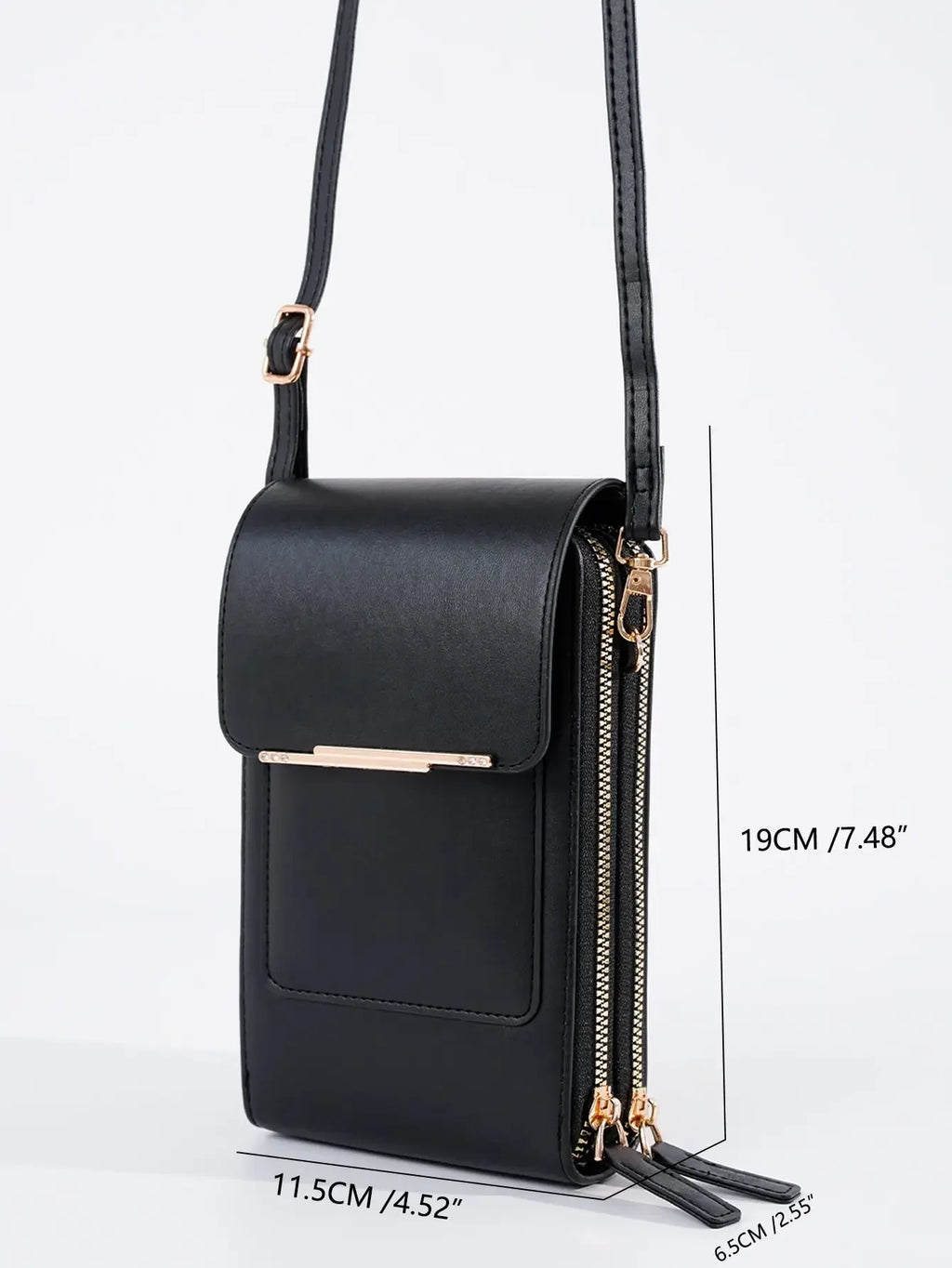 1pcs Solid Color Fashion Multi-pocket Waterproof Phone Wallet
