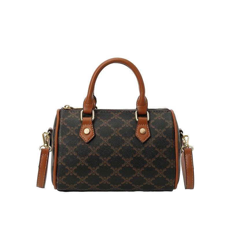 Vintage Paris Inspired Design Stylish Leather Crossbody Handbag