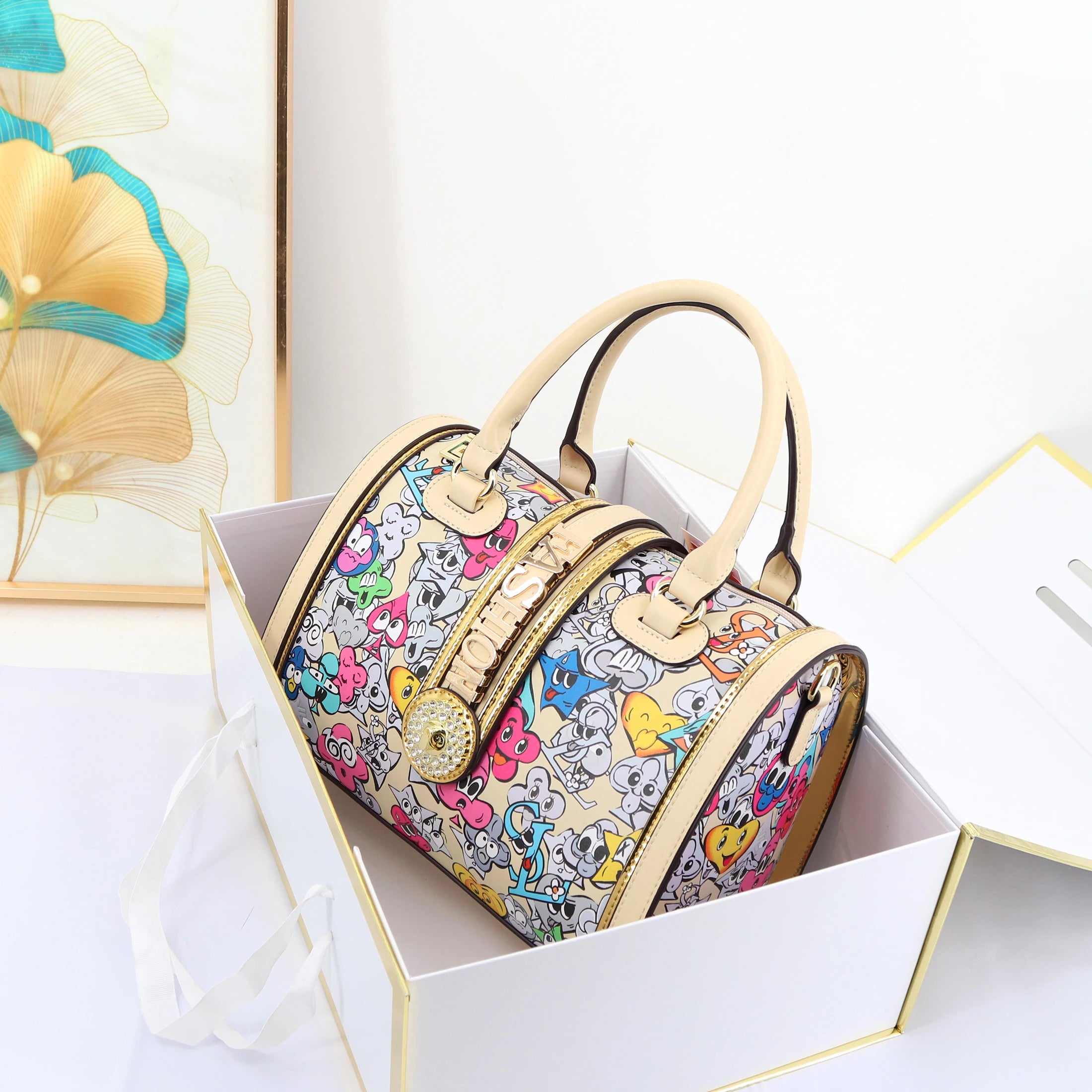 Fashion Printing Handbag Quality Large Capacity Design