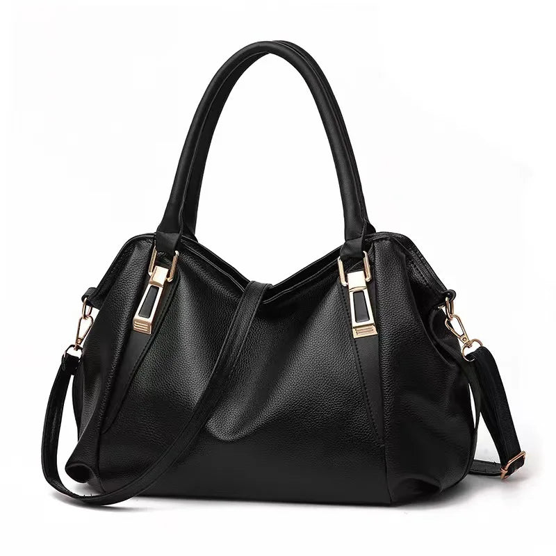 Casual Fashion Women Shoulder Bag Solid Color Soft Large Capacity Bag Crossbody Bag