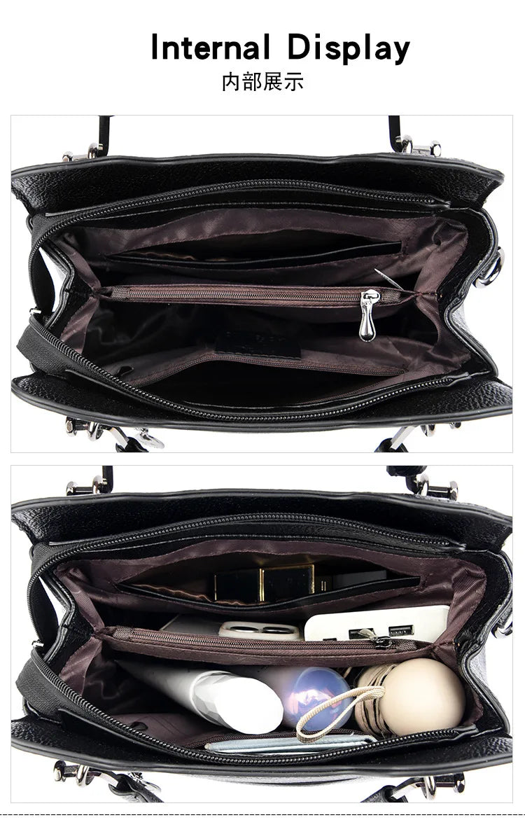 Stone Grain Women Shoulder Bags Design Handbags Elegant Lady Fashion Crossbody
