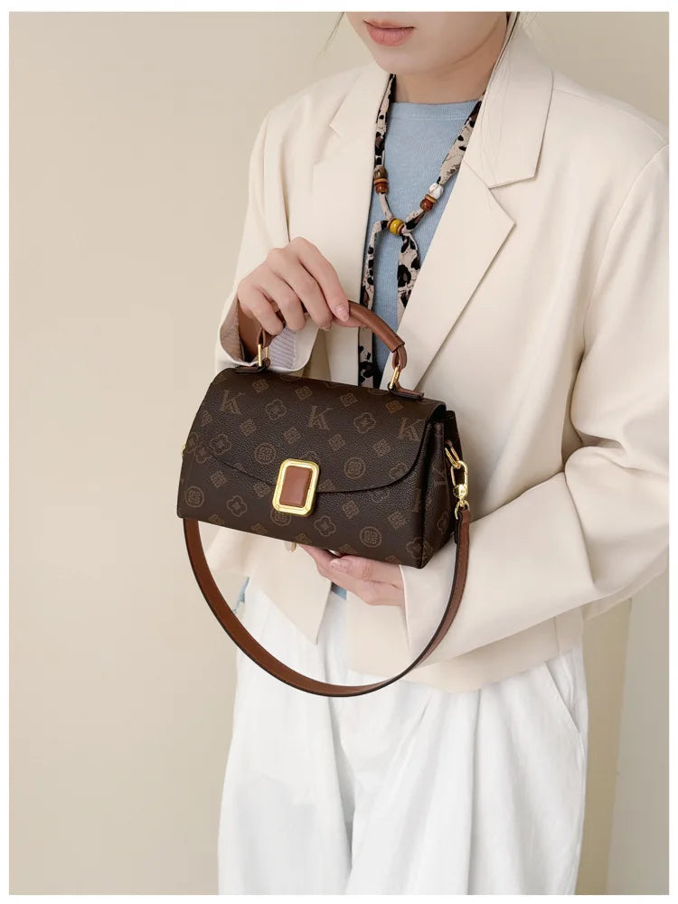 High-end bag for women stylish versatile fashionable printed floral pattern